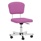 ZUN Mesh Task Chair Plush Cushion, Armless Desk Chair Home Office Adjustable Swivel Rolling Task W2181P164912