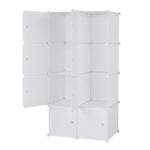 ZUN 8 Cube Organizer Stackable Plastic Cube Storage Shelves Design Multifunctional Modular Closet 74329266