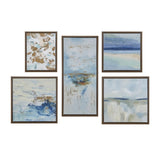 ZUN 5-piece Gallery Framed Canvas Wall Art Set B03598843
