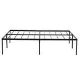 ZUN 208.2*157.5*45.7cm Bed Height 18" Simple Basic Iron Bed Frame Iron Bed Black 34894543