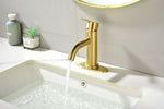 ZUN Waterfall Spout Bathroom Faucet,Single Handle Bathroom Vanity Sink Faucet W928112342
