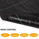 ZUN 4*100ft Black Weeding Cloth Polyethylene Foldable 44356945