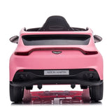 ZUN 12V Dual-drive remote control electric Kid Ride On Car,Battery Powered Kids Ride-on Car pink, 4 W1811110558