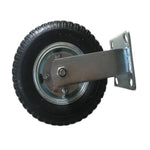 ZUN 4pcs 8" Pneumatic Tool Car Rubber Wheels Black 34250410