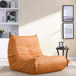 ZUN [New] Comfy Oversized Lazy Sofa, Modern Armless Lounge Chair with Backrest Retro WF304974AAG