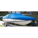 ZUN 14-16ft 210D Oxford Fabric High Quality Waterproof Boat Cover with Storage Bag Blue 34893878