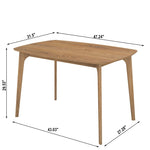 ZUN Solid Wood Dining Table - Timeless Elegance for Your Dining Space W760125979