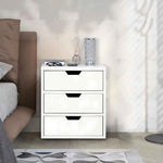 ZUN Bedside table with wireless charging station, table with lockers and storage drawers, 85835934