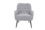 ZUN Modern Mid Century Chair velvet Sherpa Armchair for Living Room Bedroom Office Easy Assemble W1361105173