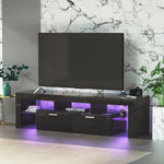 ZUN FashionTVstandTVcabinet,EntertainmentCenter,TVstationTV console,media console,with LEDlight W67933435