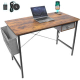 ZUN Computer Desk 47" Home Office Gaming Desk PC with Drawer Fast Wireless Charging 26965079
