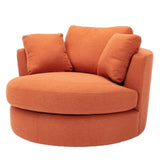 ZUN Modern Akili swivel accent chair barrel chair for hotel living room / Modern leisure chair W39532502