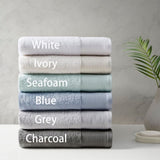 ZUN Cotton Tencel Blend Antimicrobial 6 Piece Towel Set B03595640
