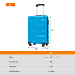 ZUN Merax with TSA Lock Spinner Wheels Hardside Expandable Travel Suitcase Carry on PP303955AAC