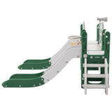 ZUN Kids Slide Playset Structure 7 in 1, Freestanding Spaceship Set with Slide, Arch Tunnel, Ring Toss PP322884AAF