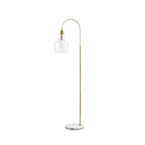 ZUN Arched Floor Lamp with Marble Base B03597670