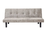 ZUN Modern sofa bed in iced velour, multi-position adjustable sofa bed, plastic feet W2272P146479