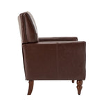 ZUN Harald Vegan Leather Armchair-BROWN W1137133722