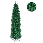 ZUN 7.5ft Pointed PVC Pen Holder Christmas Tree 43679864