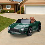 ZUN Bentley Officially Licensed kids Ride On Car, Kids Electric Vehicle with Lights, Music and Remote W104158328