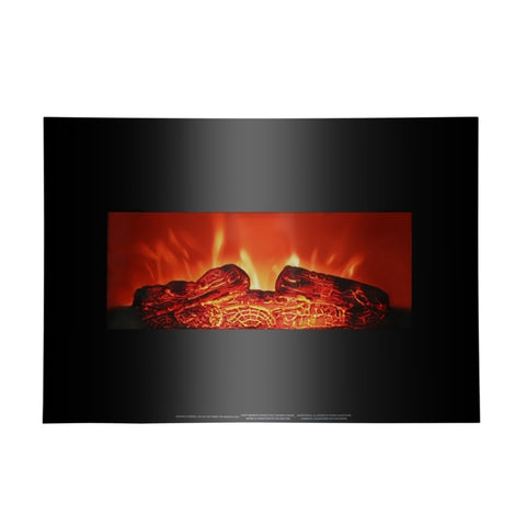ZUN SF301-26A 26 inch 1400w Wall-mounted Fireplace Fake Wood / Single Color / Heating Wire / 71406138
