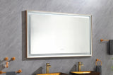 ZUN 72*36 LED Lighted Bathroom Wall Mounted Mirror with High Lumen+Anti-Fog Separately Control W1272111857