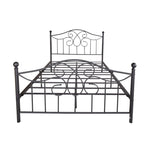 ZUN Full Size Metal bed frame,Solid Sturdy Steel Slat Support,No Box Spring Needed and Easy W840100871