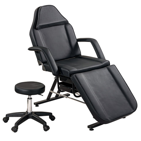 ZUN Massage Salon Tattoo Chair with Two Trays Esthetician Bed with Hydraulic Stool, Multi-Purpose 91317192