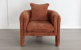 ZUN Modern Style Accent Chair Armchair for Living Room, Bedroom, Guest Room,Office,Burnt Orange WF315696AAO