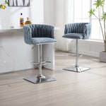 ZUN COOLMORE Vintage Bar Stools with Back and Footrest Counter Height Dining Chairs 2PC/SET W1539134445