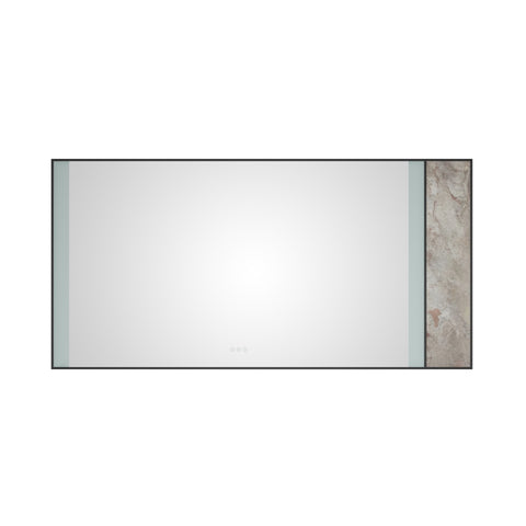 ZUN 72x 36Inch LED Mirror Bathroom Vanity Mirror with Back Light, Wall Mount Anti-Fog Memory Large W1272103530