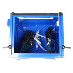 ZUN Bench Top Portable Sand Blaster Cabinet Kit 25gallon,sanblasting cabinet 80psi W46541341