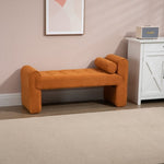 ZUN COOLMORE Modern Ottoman Bench, Bed stool made of loop gauze, End Bed Bench, Footrest for Bedroom, W395121405
