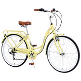 ZUN 7 Speed, Steel Frame, Multiple Colors 26 Inch Ladies Bicycle W1019110563