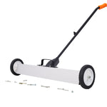 ZUN 36" Rolling Magnetic Pick-Up Sweeper, Heavy Duty Push-Type with Release, for Nails Needles Screws W46577098