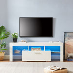 ZUN FashionTVstandTVcabinet,EntertainmentCenter,TVstationTV console,media console,with LEDlight W67933539