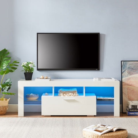 ZUN FashionTVstandTVcabinet,EntertainmentCenter,TVstationTV console,media console,with LEDlight W67933539