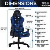 ZUN Techni Sport TS-92 Office-PC Gaming Chair, Blue RTA-TS92-BL