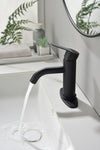 ZUN Waterfall Spout Bathroom Faucet,Single Handle Bathroom Vanity Sink Faucet W928111887