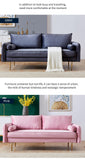 ZUN Velvet Fabric sofa with pocket-71‘’green 43172235