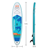 ZUN Inflatable Stand Up Paddle Board Yoga Board with Premium SUP Accessories & 02463742