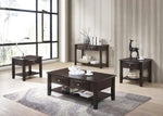 ZUN Coffee Table Of Two Drawers In Brown SR016387