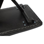 ZUN Adjustable Folding Piano Bench Stool Seat Black 53441860