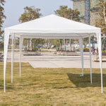 ZUN 3*6m Non-Cloth PE Cloth Plastic Sprayed Iron Pipe Outdoor Party Tent White 08645783