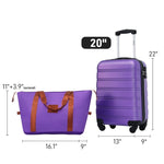 ZUN Hardshell Luggage Sets 20inches + Bag Spinner Suitcase with TSA Lock Lightweight PP309431AAI