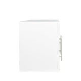 ZUN Stackable Wall Mounted Storage Cabinet, 15.75 "D x 35.43" W x 19.69 "H, White W33167278