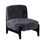 ZUN 1 Piece Upholstered Velvet Fabric Mid Century Modern Accent Chair with Solid Wood Frame, Comfy W1885125539