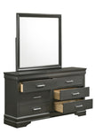 ZUN Modern Brooklyn 6 Drawer Dresser made with Wood in Gray 733569231058