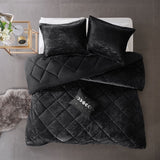 ZUN Velvet Comforter Set B03595937