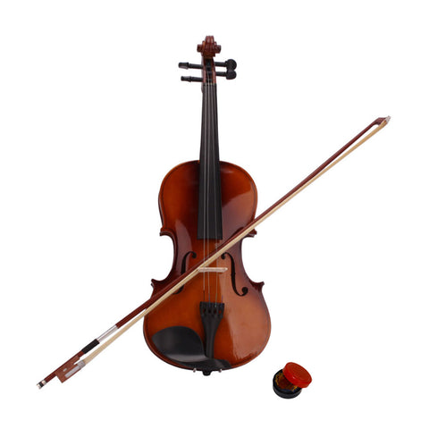 ZUN New 4/4 Acoustic Violin Case Bow Rosin Natural 97819768
